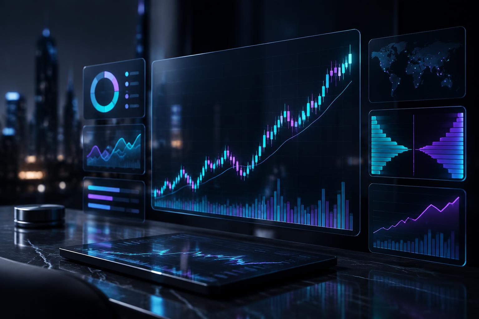 Atmos Funded Prop Trading Firm trading dashboard with live equity curve